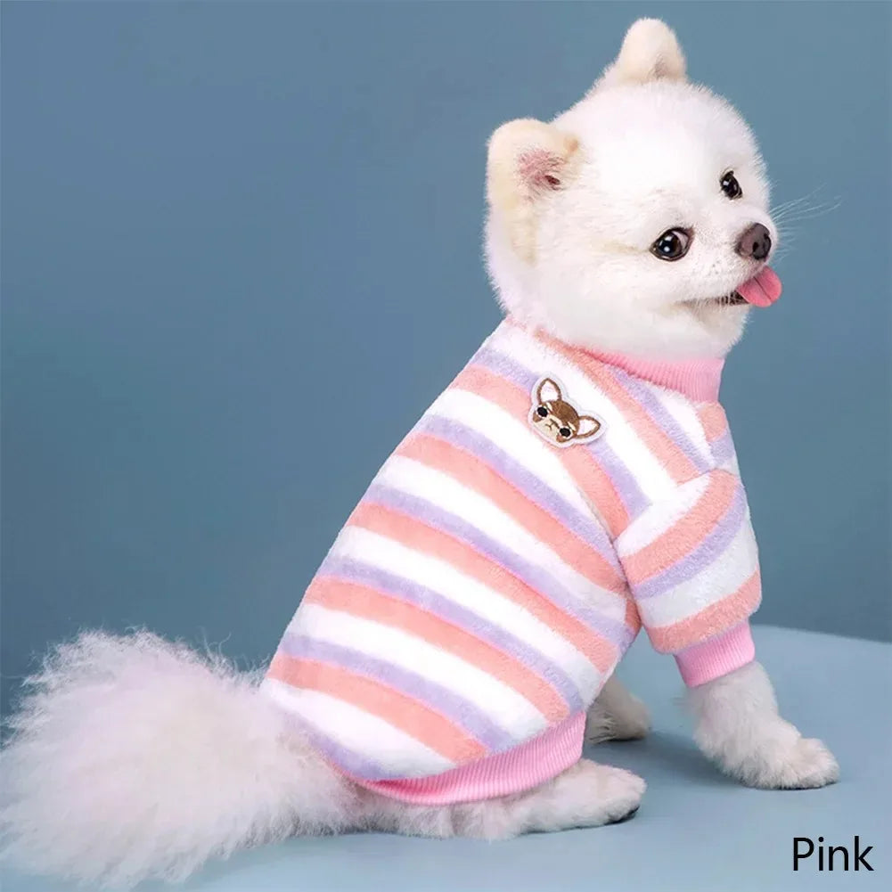 Cozy Pup striped bear dog pajamas