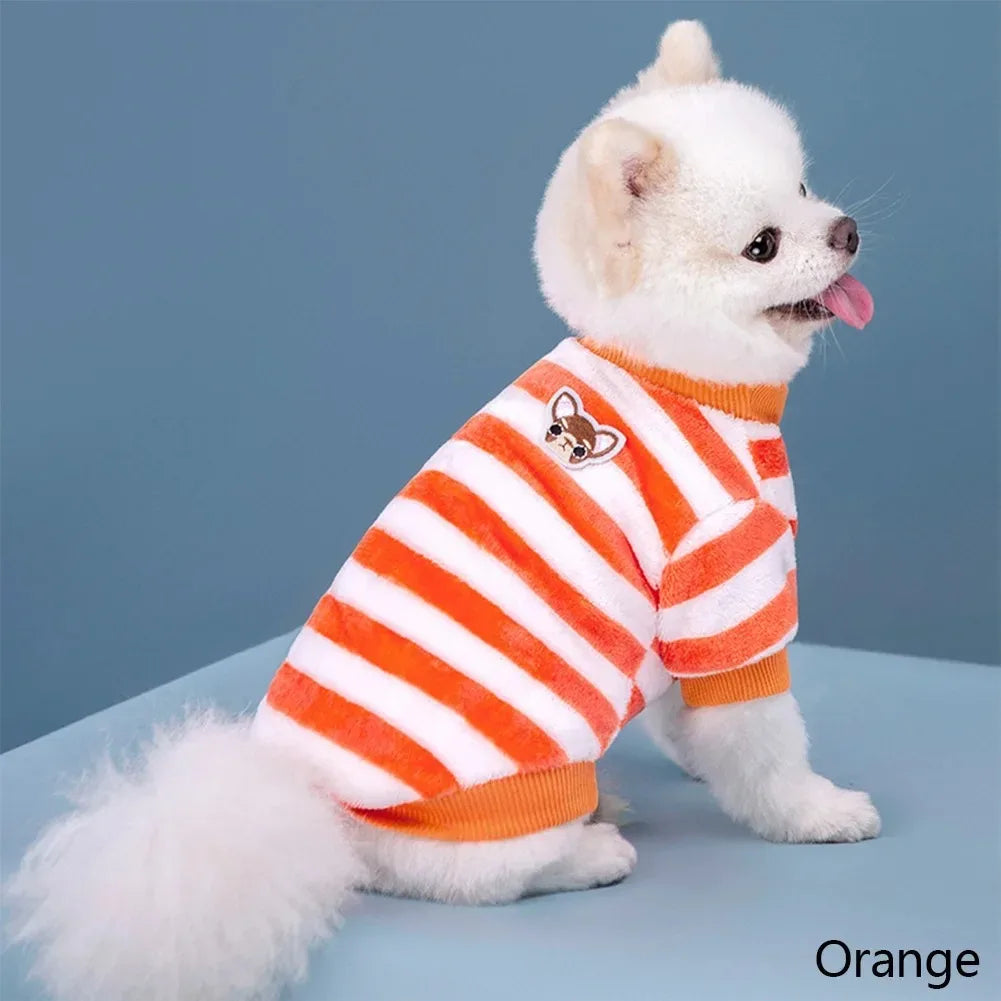 Cozy Pup striped bear dog pajamas