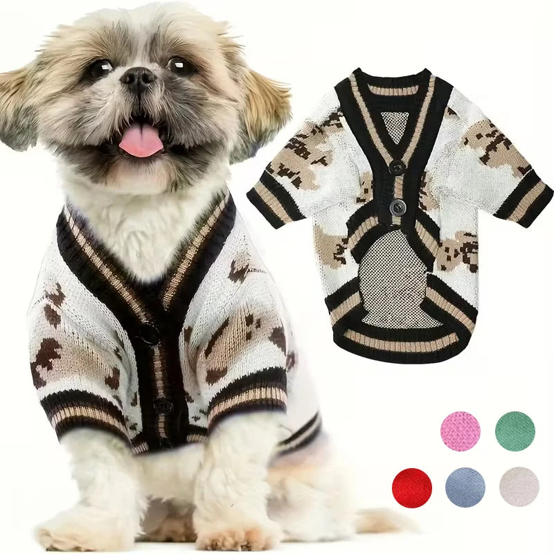 Cozy Pup Striped Bear Dog Pajamas.