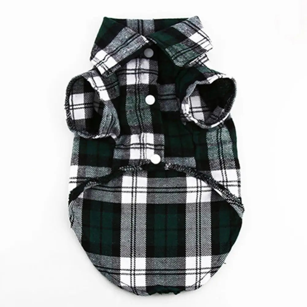 Cozy Pup Plaid Shirt.
