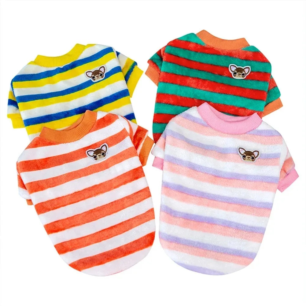 Cozy Pup striped bear dog pajamas