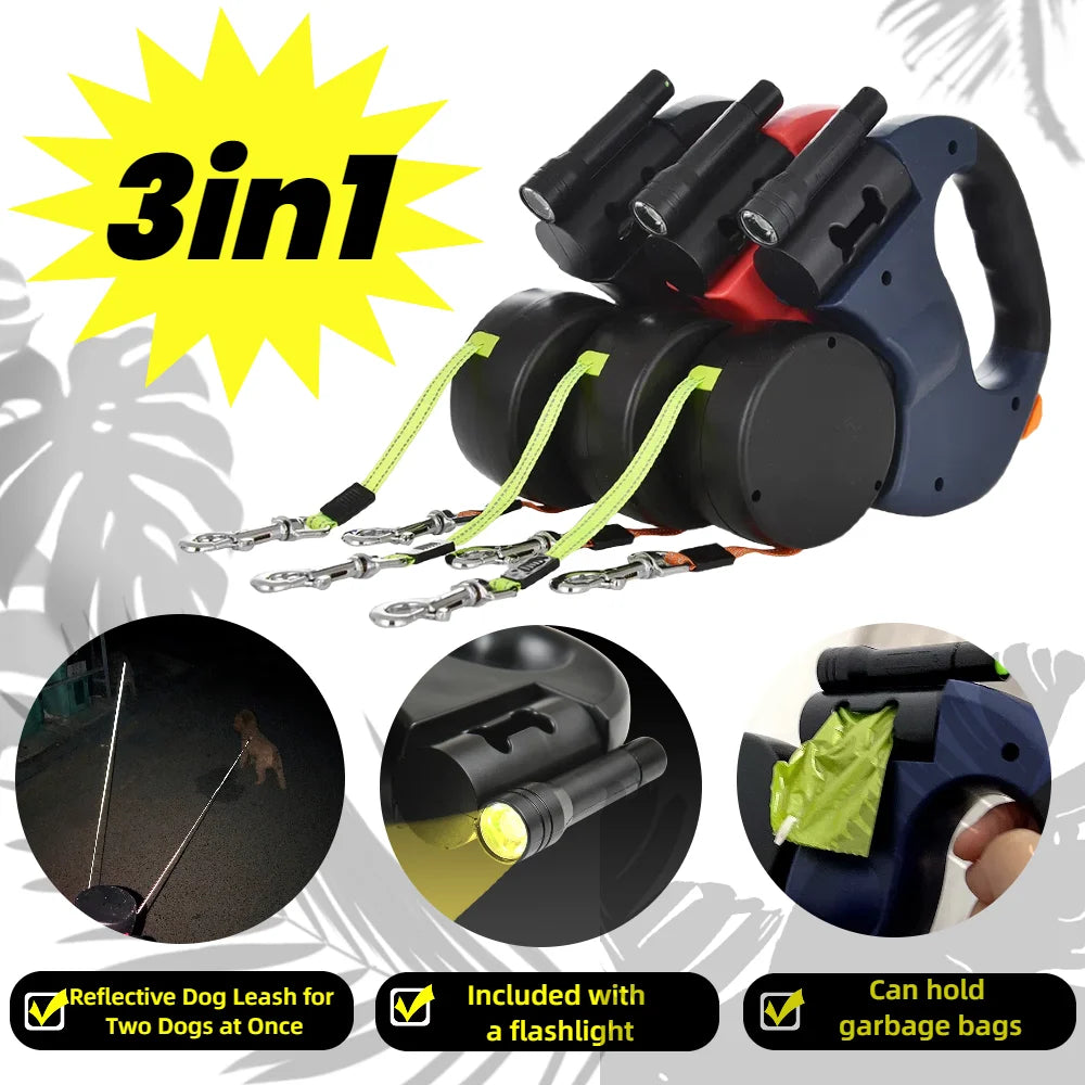 3in1 multifunctional dog leash.