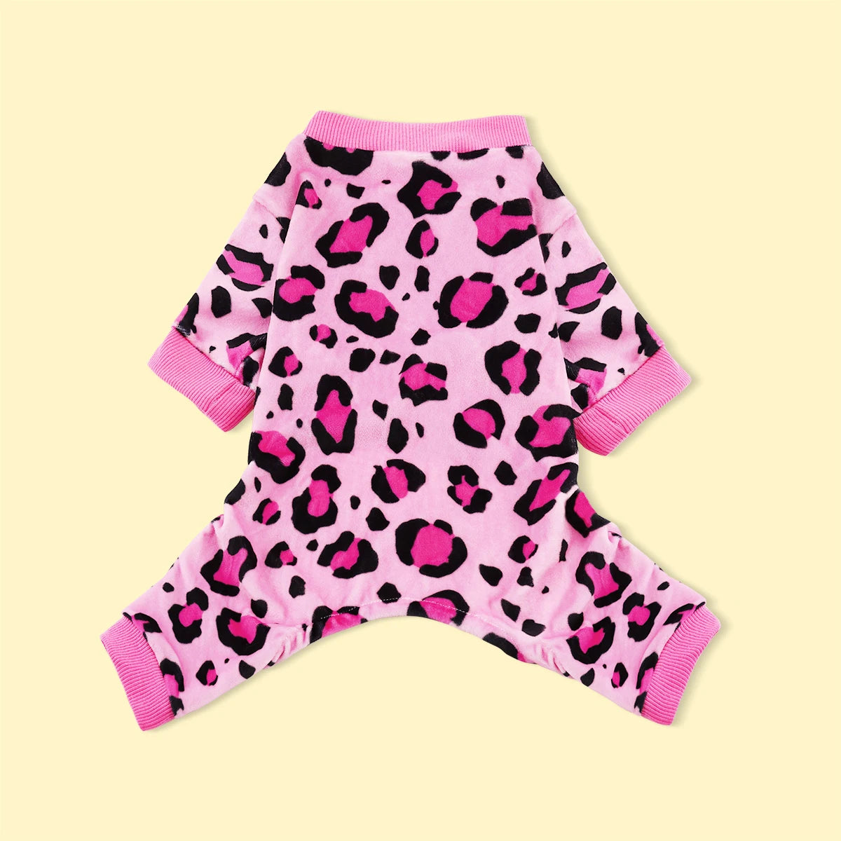 Cozy Pup Leopard Dog Pajamas.