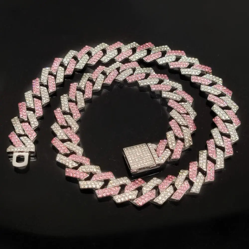 Colorful Sparkle Link Dog Collar
