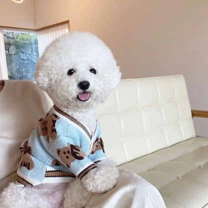 Cozy Pup Striped Bear Dog Pajamas.