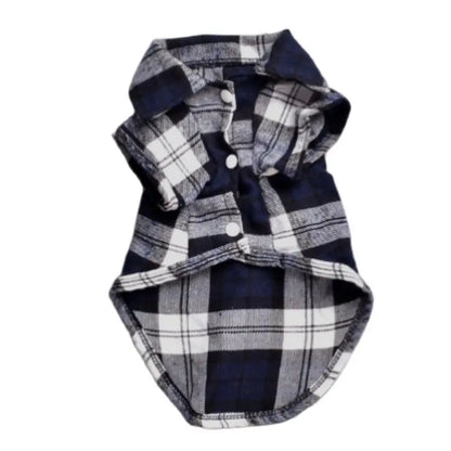 Cozy Pup Plaid Shirt.