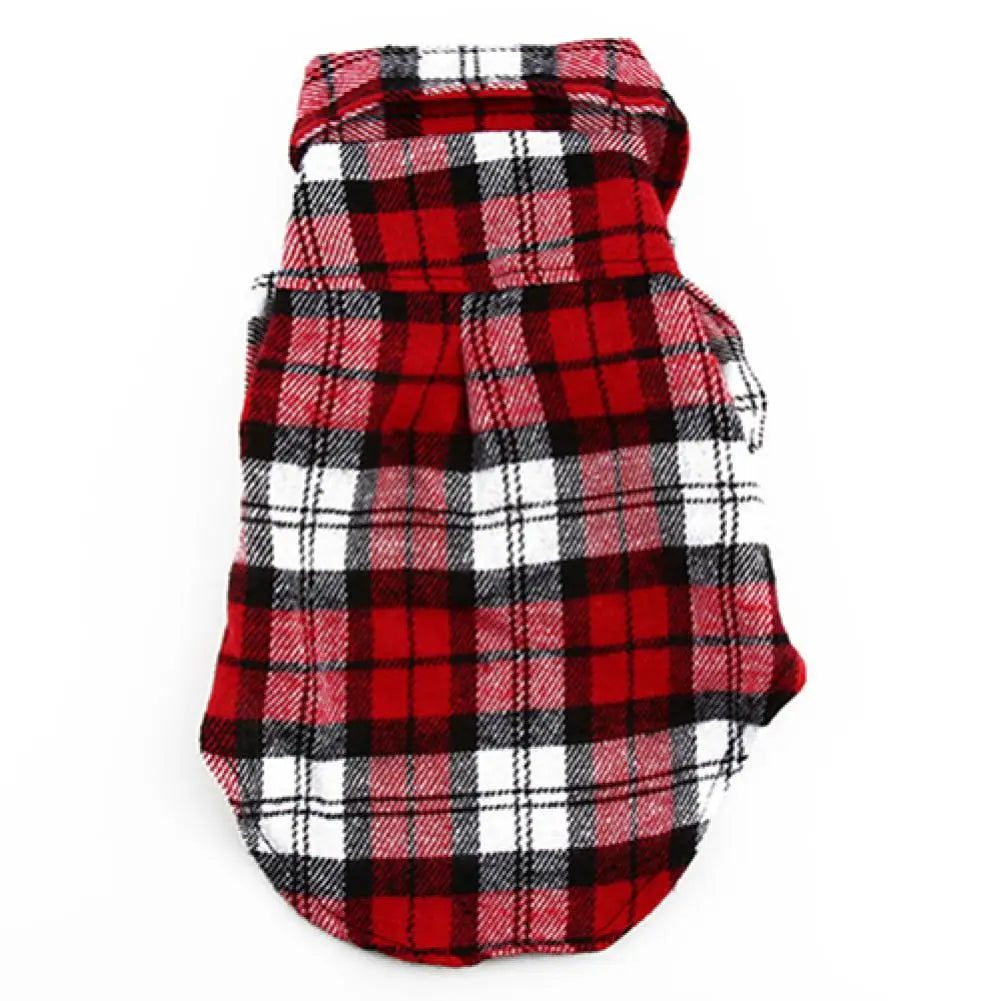 Cozy Pup Plaid Shirt.