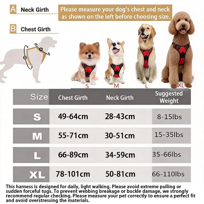 Happy Paws Adjustable Dog Harness