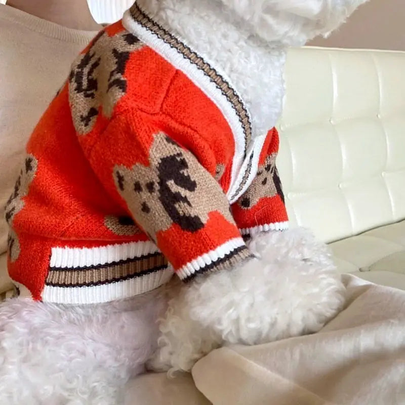 Cozy Pup Striped Bear Dog Pajamas.