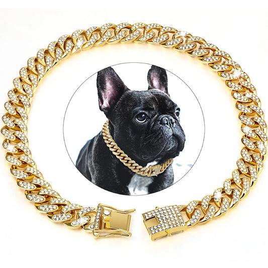 Cuban Link Sparkle Dog Collar