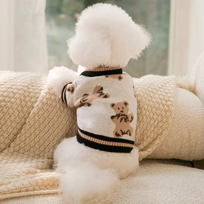 Cozy Pup Striped Bear Dog Pajamas.