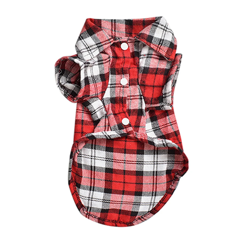 Cozy Pup Plaid Shirt.