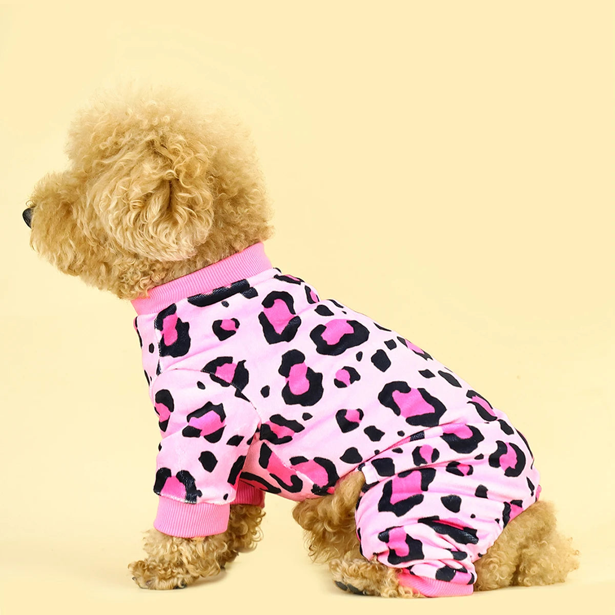 Cozy Pup Leopard Dog Pajamas.