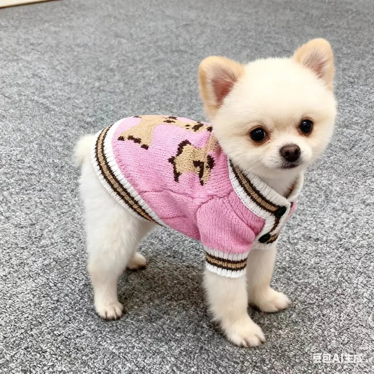 Cozy Pup Striped Bear Dog Pajamas.