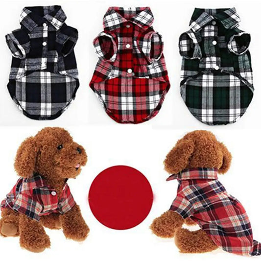 Cozy Pup Plaid Shirt.