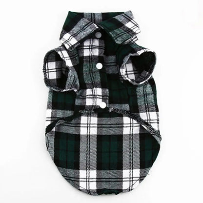 Cozy Pup Plaid Shirt.
