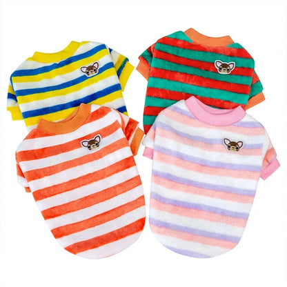 Cozy Pup striped bear dog pajamas