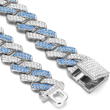 Colorful Sparkle Link Dog Collar
