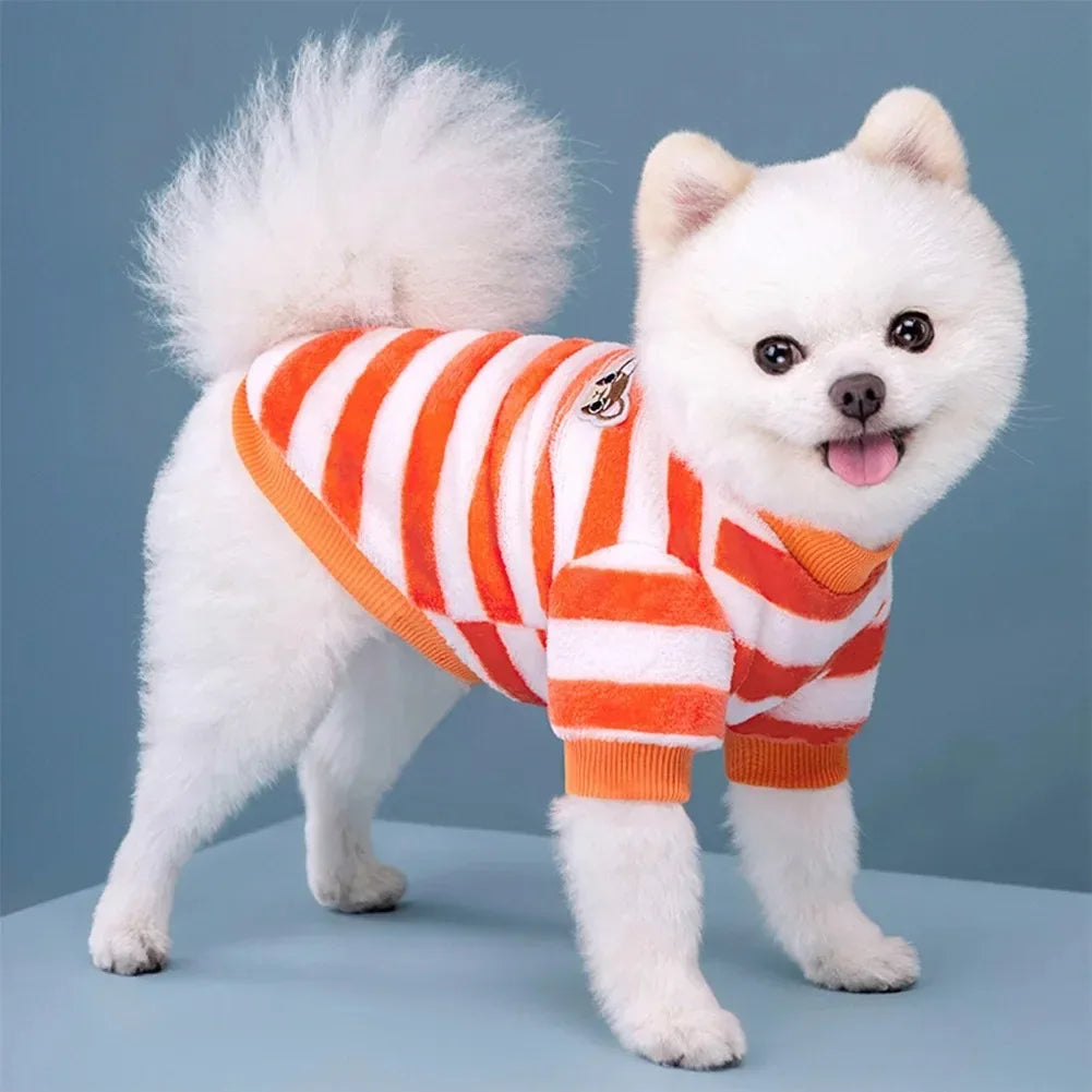 Cozy Pup striped bear dog pajamas