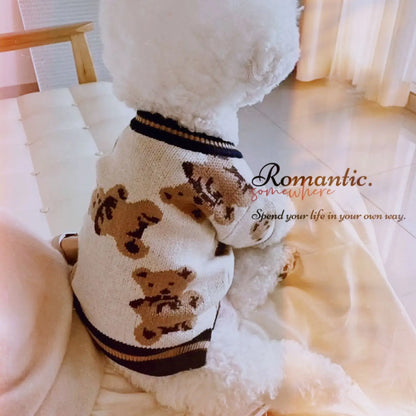 Cozy Pup Striped Bear Dog Pajamas.